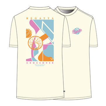 Basketball Multi Color back print tee